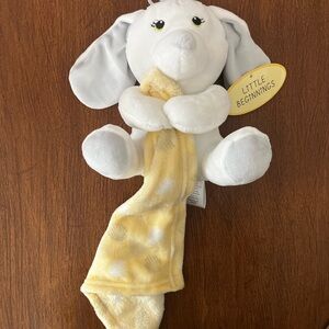 NWT Little Beginnings White and Yellow Stuffed Animal